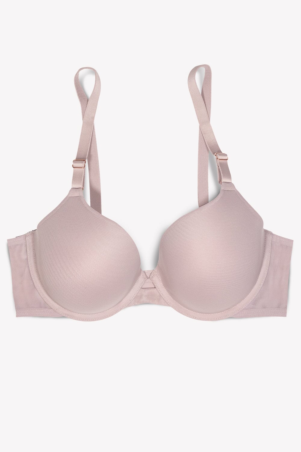 Smart & Sexy Womens Everyday Invisible Full Coverage T-shirt Bra Chocolate  Mesh 36ddd : Target