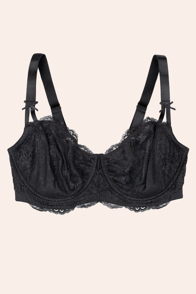 Temptation Lace Balconette Bra | Black Hue Bra SAS 