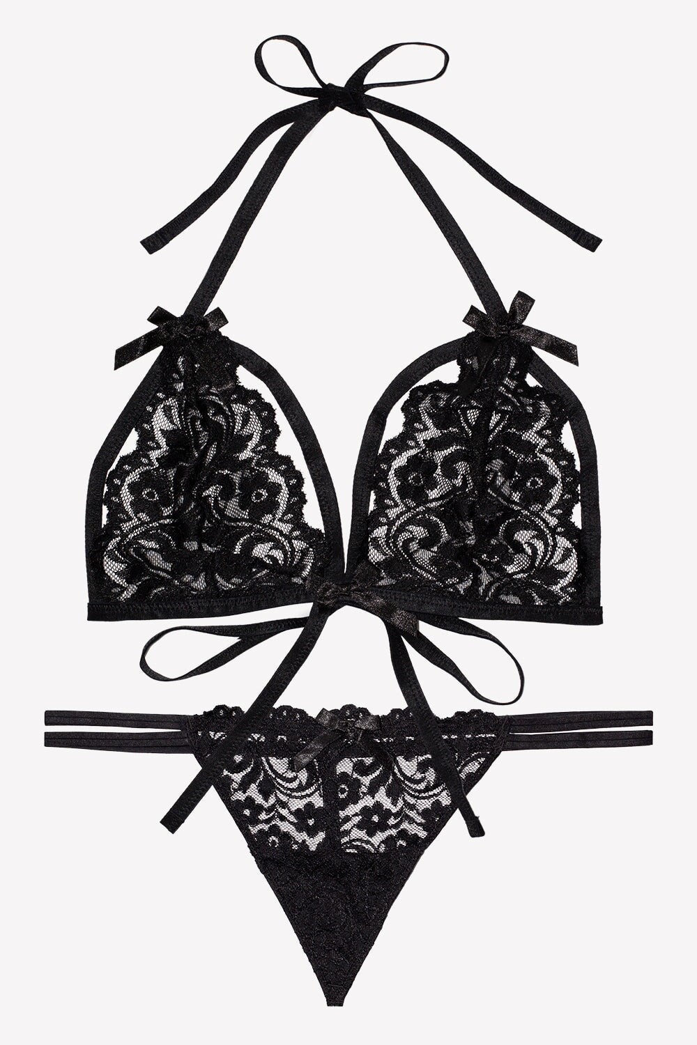 Smart & Sexy Women's Matching Bra and Panty Lingerie Set Black Hue Sequin  XX Large/XXX Large