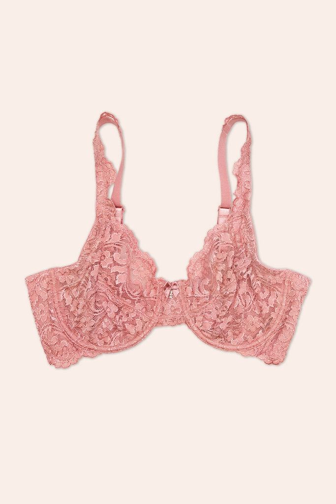 Plus Size Signature Lace Unlined Underwire Bra with Added Support | Foxglove Bra SAS 