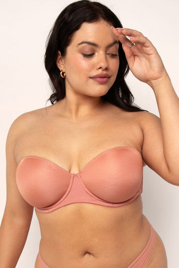 Full Support Light Lined Strapless Bra | Tuscany Clay BRA SAS Tuscany Clay 36DD 