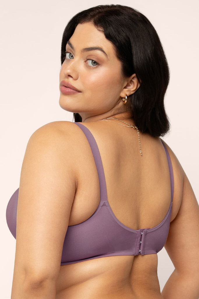 Silky Smooth Demi Unlined Underwire Bra | Vintage Plum Bra SAS 