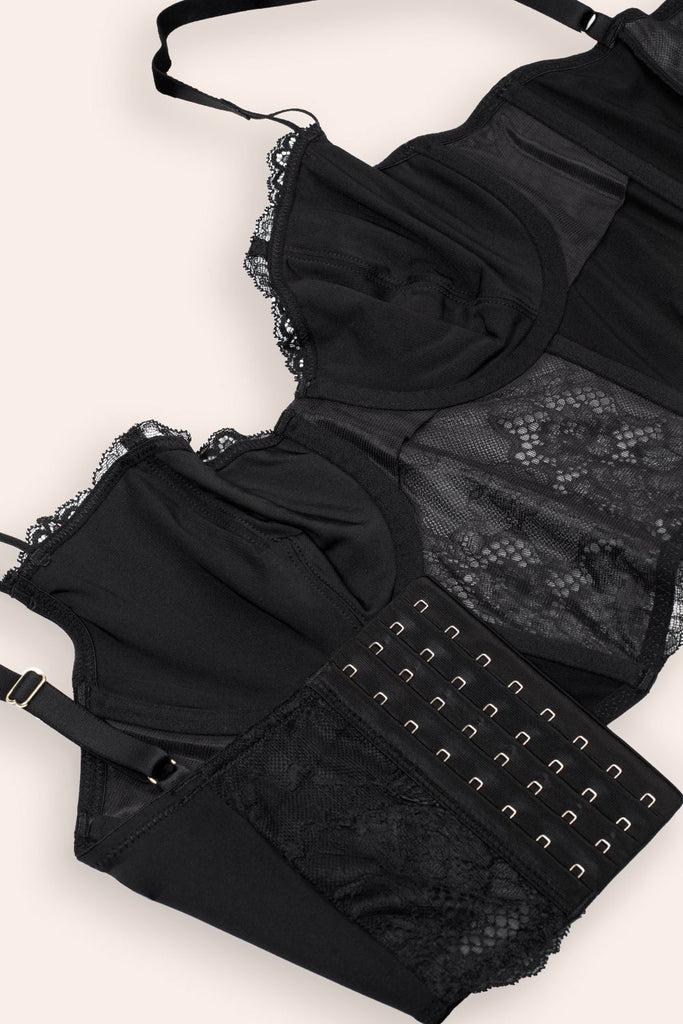 Temptation Lace Bustier | Black Hue Bra SAS 