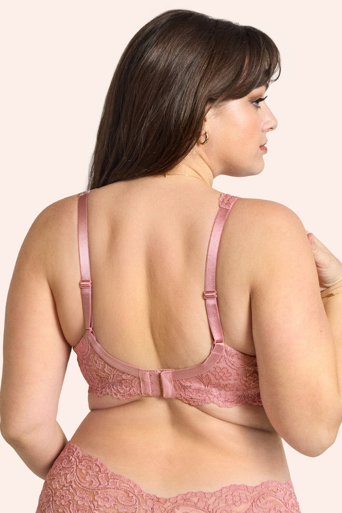 Plus Size Signature Lace Unlined Underwire Bra with Added Support | Foxglove Bra SAS 