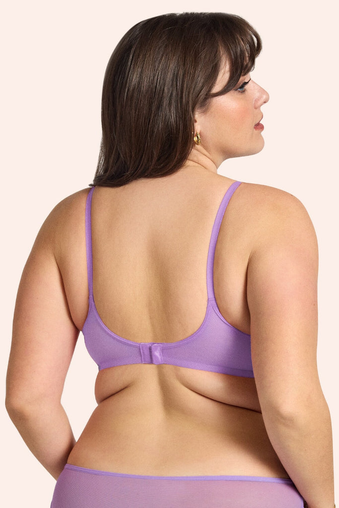 Sheer Mesh Demi Underwire Bra | Wisteria Bra SAS 