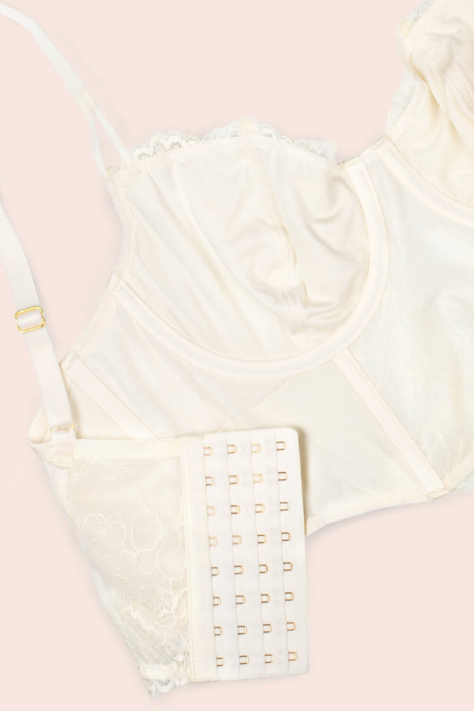 Temptation Lace Bustier | Cream Bra SAS 