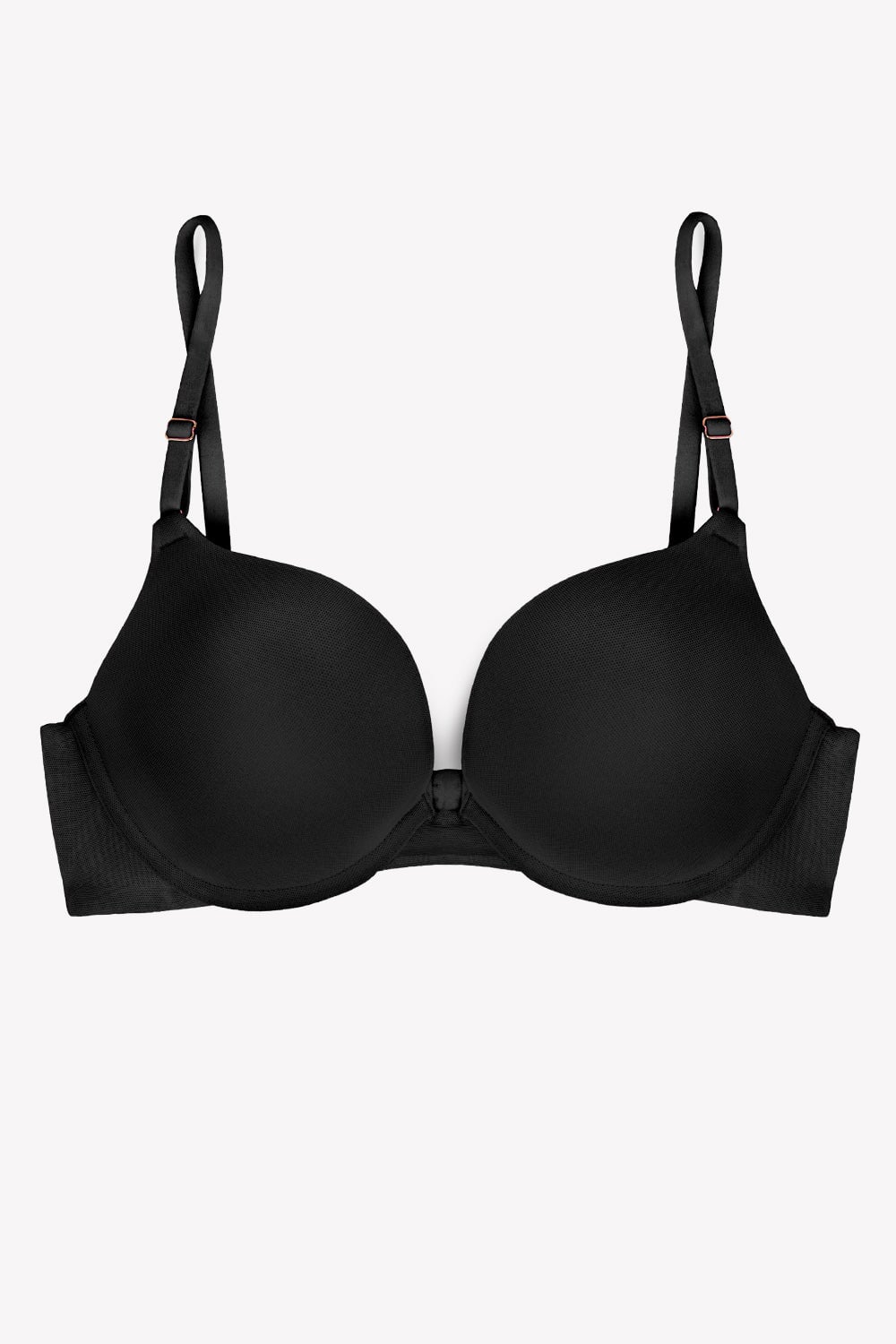 Smart & Sexy Womens Add 2 Cup Sizes Push-up Bra 2 Pack In The Buff/black  Hue With Lace Wings 32b : Target