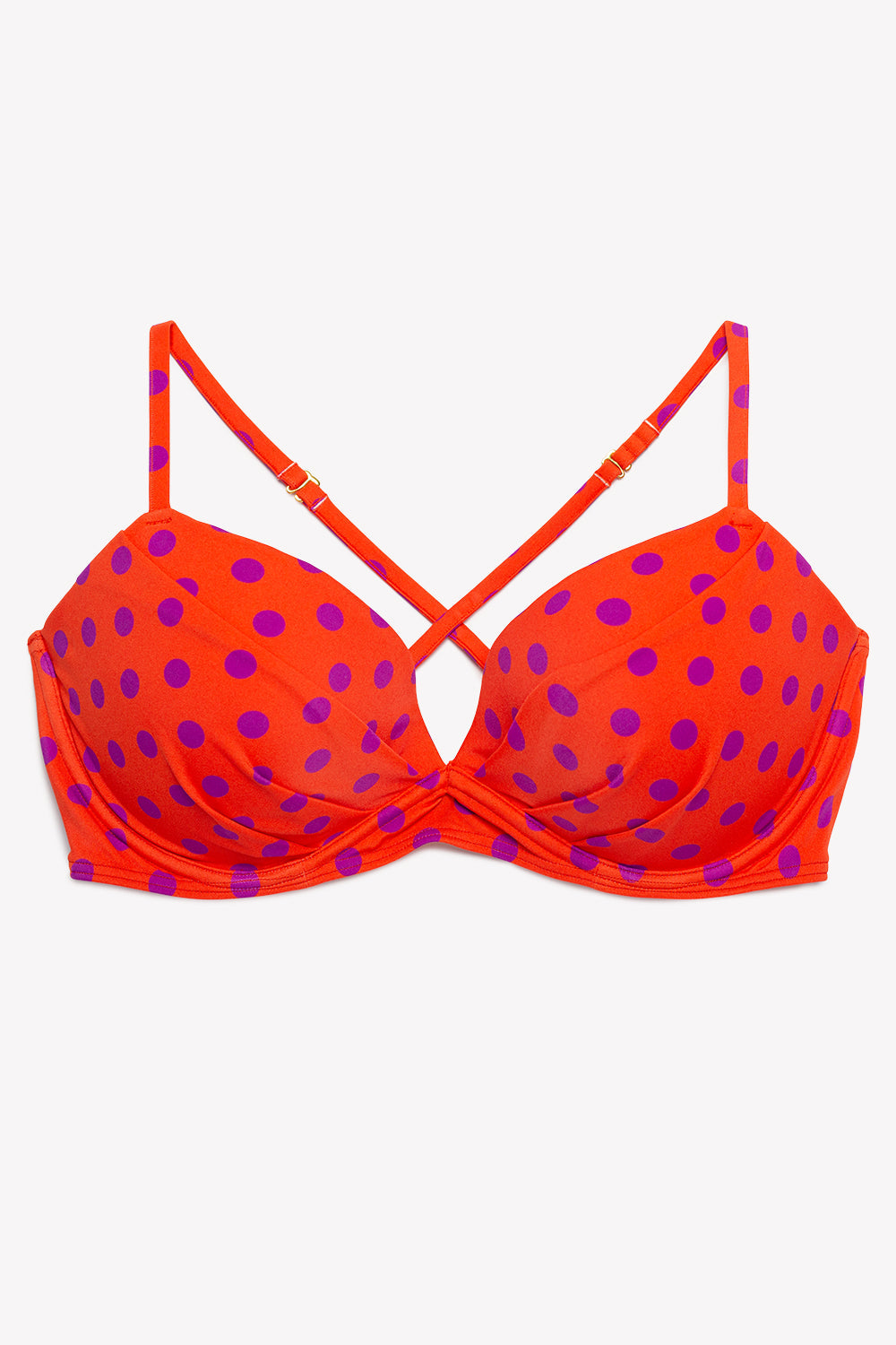 Super push-up bikini top - Bright red - Ladies