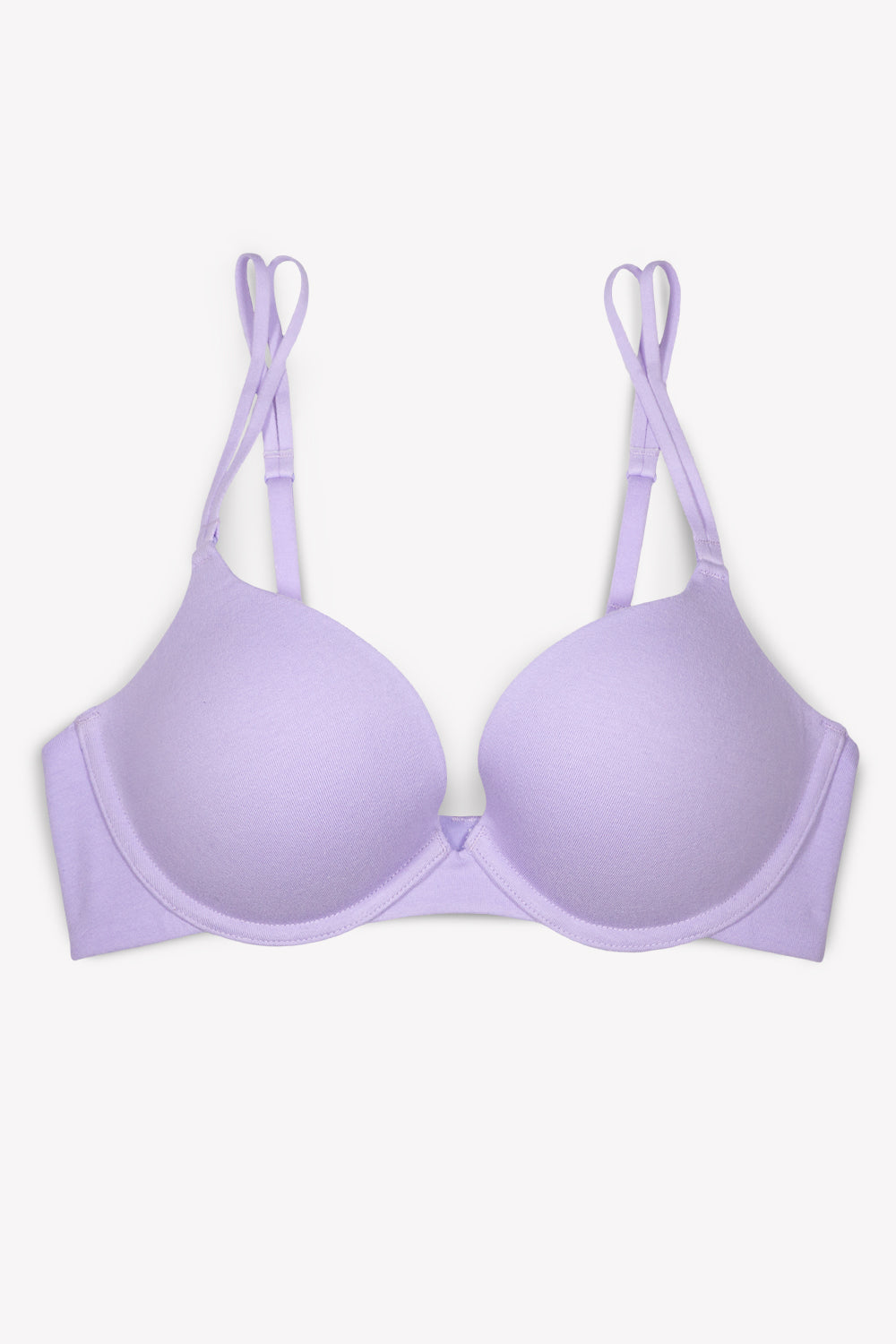 Aayomet Push Up Bra Women's Cloud 9 Super Soft Wireless Lightly Lined  Comfort Bra,Purple 44/100D