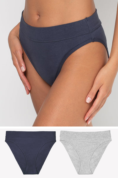 adviicd Cotton Panties Cotton Modal Hi Cut Panties - Lingerie Panties for  Grey X-Large