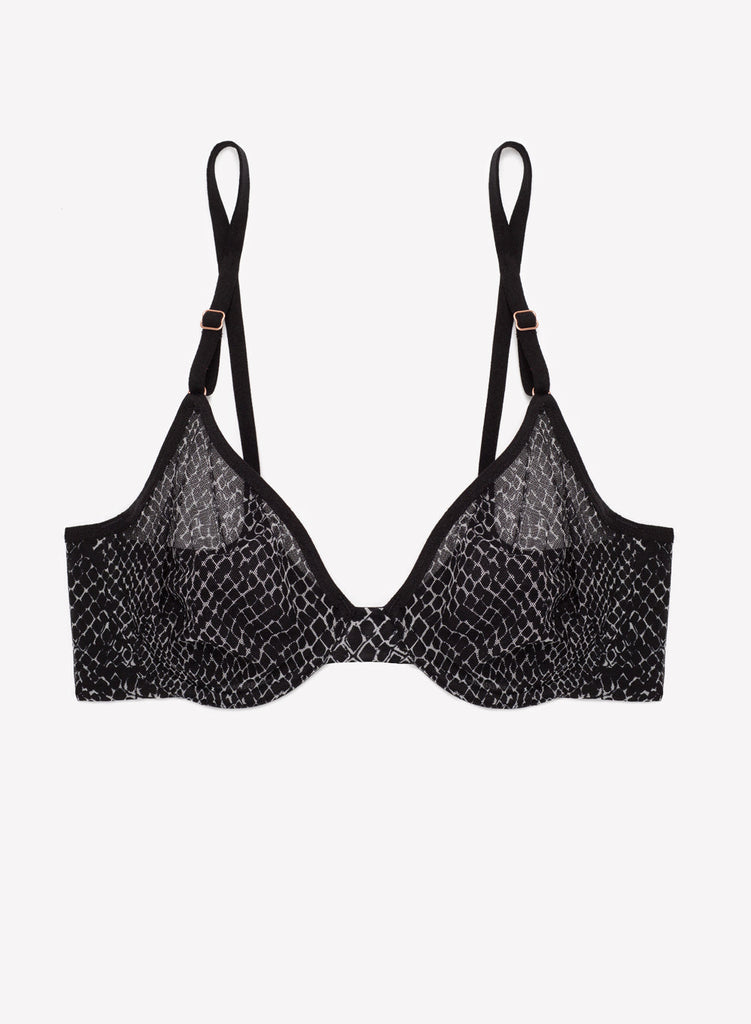 Sheer Mesh Demi Underwire Bra | Serpentine BRA SAS 