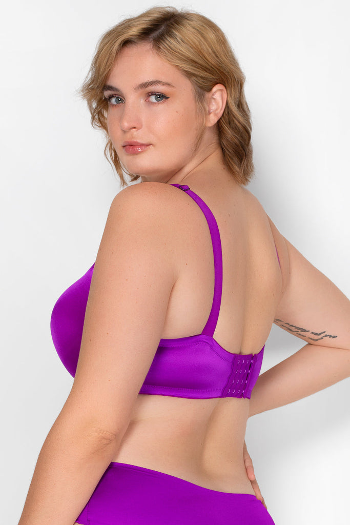 Perfect Demi T-Shirt Bra | Fierce Violet Satin BRA SAS 